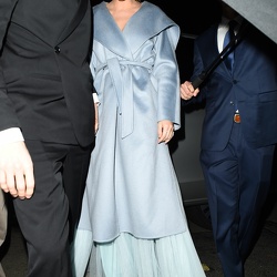 02-10 - Arriving at the British Vogue Fashion Bafta After Party